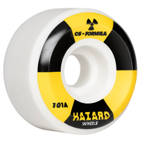 Hazard CS Conical Radio Active White 56mm 101a Skateboard Wheels