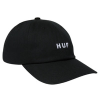 Huf Set OG Curved Visor Black 6 Panel Hat