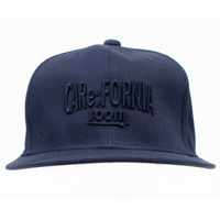 Carefornia Room Embroided Navy Snap Back Cap Used Vintage