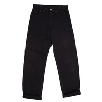 Bobson Black Jeans 31" Corduroy Style Used Vintage