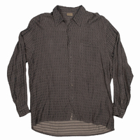 Axist Black Brown Large Long Sleeve Shirt Used Vintage