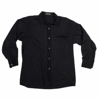 Buffone Black Large Long Sleeve Shirt Used Vintage