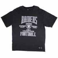 NFL Raiders 1984 Champions Black Medium T-Shirt Used Vintage