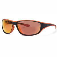 Liive Pusher Mirror Matte Black Orange Sunglasses