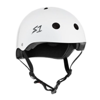S1 Lifer Certified Gloss White Skateboard Helmet