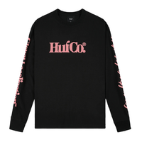 Huf Co. Black Pink Mens Long Sleeve Tee