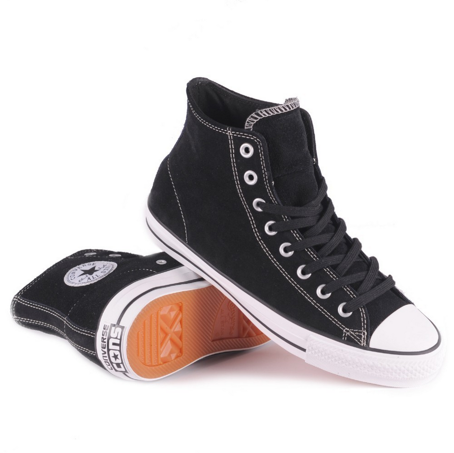 Converse CTAS Pro Black White Mens Suede Skateboard | Boardersonline.com.au