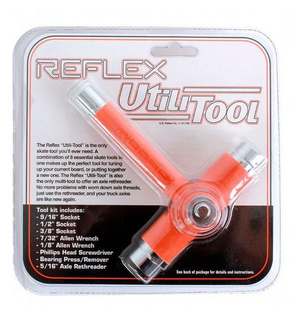 Reflex Utilitool Orange Skateboard T Tool Boardersonline Com Au