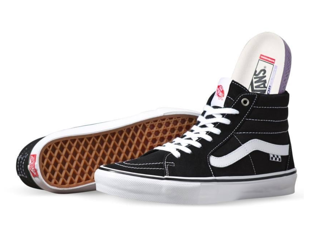 black and yellow vans sk8 hi
