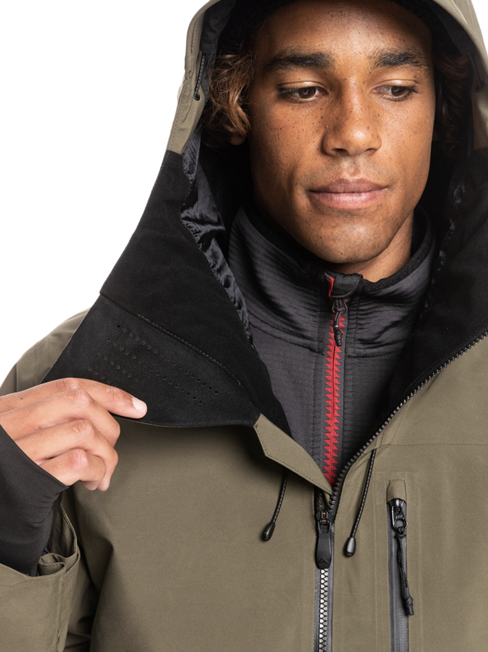 Quiksilver Gore Tex Black Alder Grape Mens 2023 Snowboard Jacket