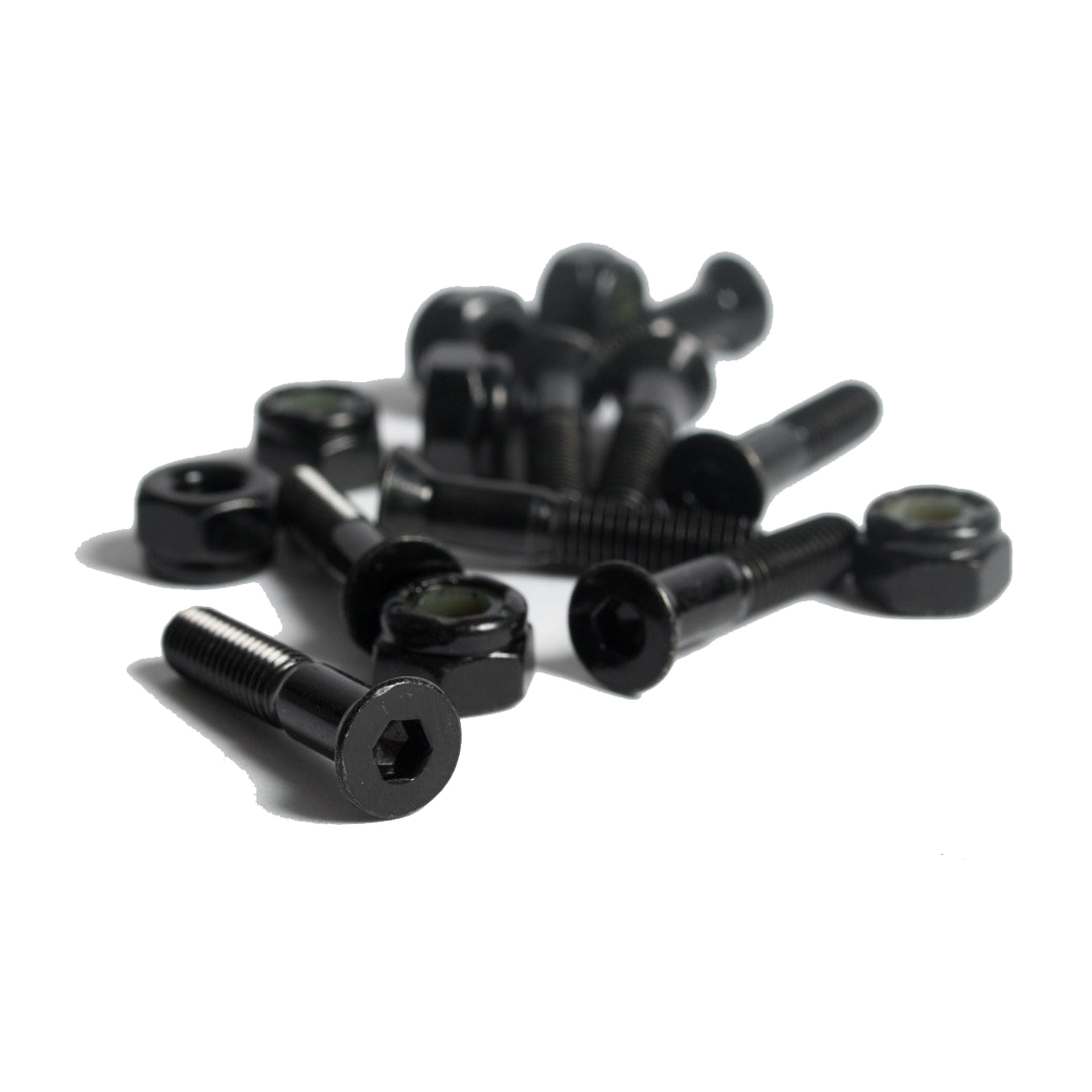 Praclip Hardware Black 7/8" Allen Key Skateboard Bolts
