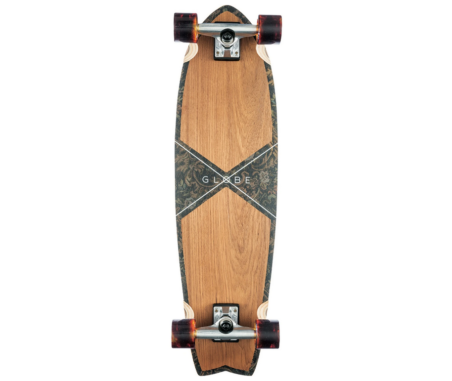 Globe Chromantic Teak Floral Couch 9.5" 33.0" Complete Cruiser