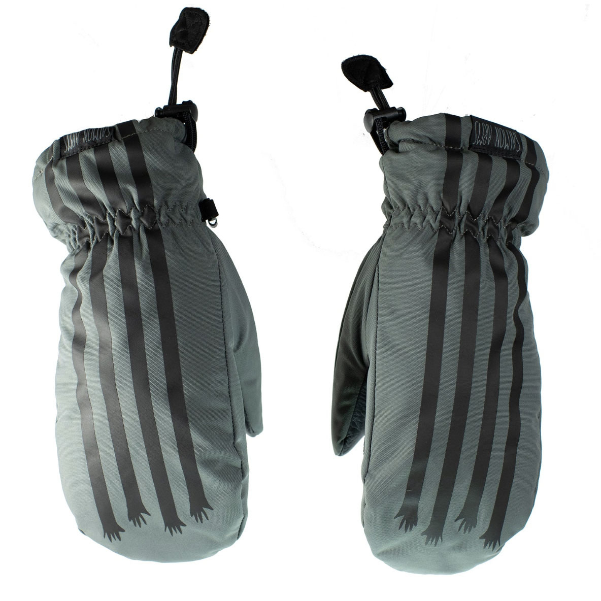 Salmon Arms Stripes Classic Snowboard Mitts