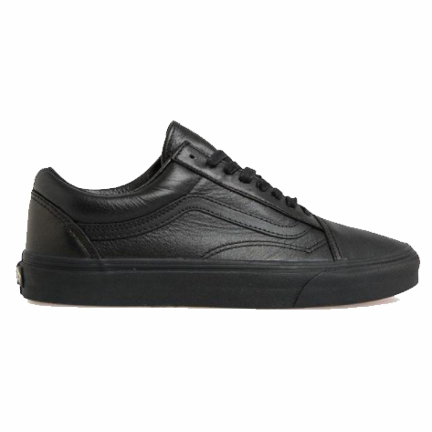 black leather vans size 5