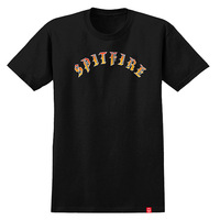 Spitfire Old E Black Youth Short Sleeve Tee