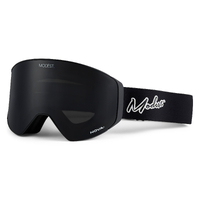 Modest Mage Black Unisex Snowboard Goggles