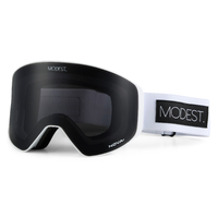Modest Mage White Unisex Snowboard Goggles