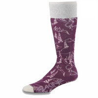 Dakine Freeride B4BC Grapevine Womens Snowboard Socks