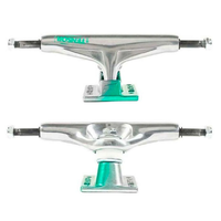 Tensor Alum Stencil Mirror Raw Green Fade Skateboard Trucks