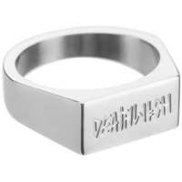 Deathwish Square Up Silver Ring