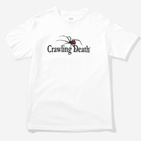 Crawling Death Spider Logo White Mens Shirt