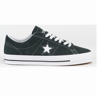 Converse One Star Pro Ox Seaweed Black White Mens Suede Skateboard Shoes
