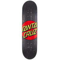 Santa Cruz Classic Dot Woodgrain Black 8.25" Skateboard Deck