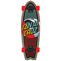 Santa Cruz Classic Wave Splice 8.8" Complete Cruiser Skateboard