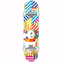 Enjoi Panda Stripes 7.75" Softer Wheel Complete Skateboard