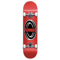 Almost Pinched 8.0" Red Complete Skateboard