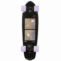 Globe Blazer Black Purple 7.25" 26.0" Complete Cruiser Skateboard