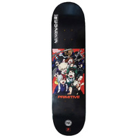 Primitive X My Hero Academia Black 8.5" Skateboard Deck