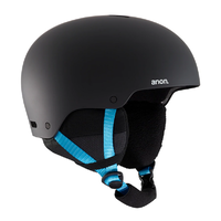 Anon Raider 3 Black Pop Blue Mens 2020 Snowboard Helmet