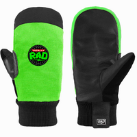 Rad Crew Turtle Green Mens Snowboard Mitts