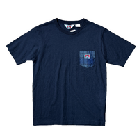 Ben Davis Plaid Pocket Large Black Mens T-Shirt Used Vintage