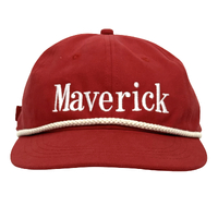 Maverick Strapback Cap Hat Used Vintage