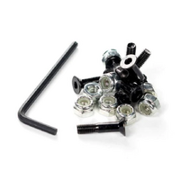 Sunday Hardware Black 1" Skateboard Deck Bolts