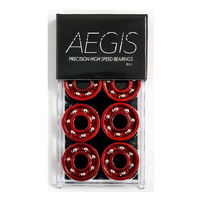 Aegis High Speed Precision Red Skateboard Bearings