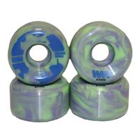 Wayward Conical Swirl 54mm 83b Green Purple Skateboard Wheels