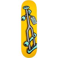 Black Label Yellow Crutch 8.5" Skateboard Deck