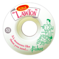Picture Conical Wide Moments Alex Lawton 53mm 83b Skateboard Wheels
