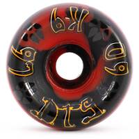 Dogtown K-9 Swirl Black Red 60mm 97a Skateboard Wheels