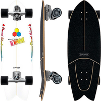 Carver x Channel Islands Fishbeard C7 Raw 29.25" Complete Surfskate Skateboard