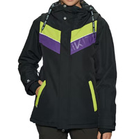 Nikita Box Retro Insulated Black Womens Small 10K 2022 Snowboard Jacket