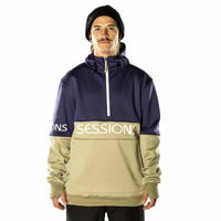 Sessions Recharge Bonded Large Navy Mens 3K 2022 Snowboard Riding Hoody