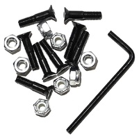 Sunday Hardware Black 1.25" Skateboard Deck Bolts