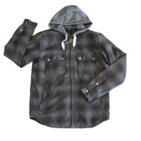 Quiksilver Flannel Hooded Small Jacket Vintage Used