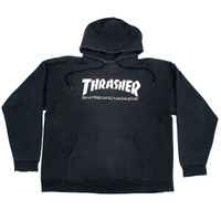 Thrasher Black Magazine Large Mens Hoody Vintage Used