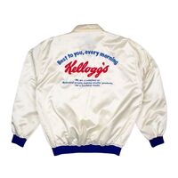 Kelloggs Cereal Satin College Style Japanese Jacket Used Vintage