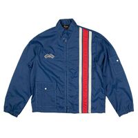 Mobil Racing Blue Mens Spray Jacket Used Vintage